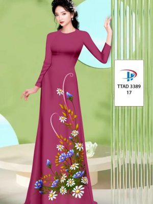 Vải Áo Dài Hoa Cúc AD TTAD3389 48